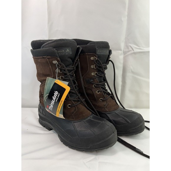 Kamik Nations Mens Snow Boots Sz9 waterproof 3M Thinsulate insulation -40 degree - Picture 2 of 11